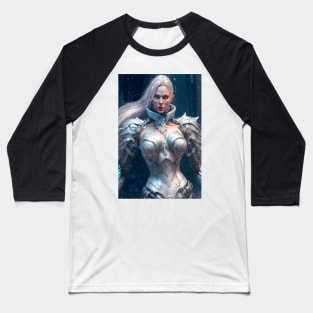 Frosted Warrior Princess Baseball T-Shirt